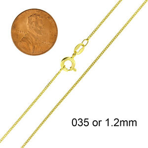 925 Sterling Silver Gold-Plated Curb Cuban Mens Women Chain Necklace All Sizes