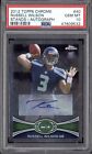 RUSSELL WILSON PSA 10 2012 TOPPS CHROME #40 ROOKIE STANDS AUTOGRAPH AUTO RC 9532