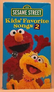 Sesame Street Kids' Favorite Songs 2 VHS 2001 **Buy 2 Get 1 Free**