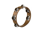 MEINL PERCUSSION COMPACT WOOD TAMBOURINE WITH STEEL JINGLES CTA2WB
