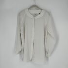 CAbi Shirt Women’s small S white minimalist oversized relaxed top blouse office