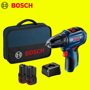 Bosch GSR12V30 Professional 12V Brushless Drill Driver Kit with 2x2Ah 06019G9070