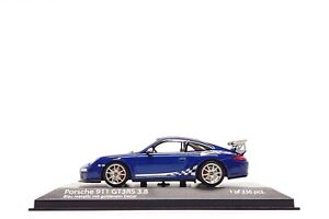 Minichamps 1:43 Porsche 911 GT3 RS 3.8 (997.2) in Aqua Blue Metallic / Gold