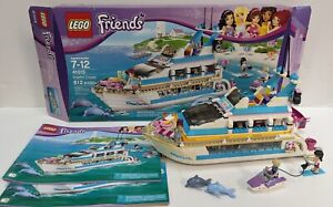 LEGO FRIENDS: Dolphin Cruiser (41015) Used - 100% Complete - Mia, Maya & Andrew