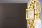 [Exc+5] Gucci 1800L Gold Quartz White Dial Change Belt Women's Watch From JAPAN