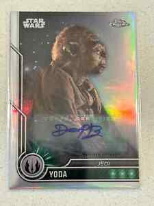 2023 Topps Chrome Star Wars Deep Roy as Yoda Auto Autograph #51
