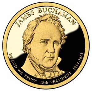 2010 S Proof James Buchanan Presidential Dollar Uncirculated US Mint