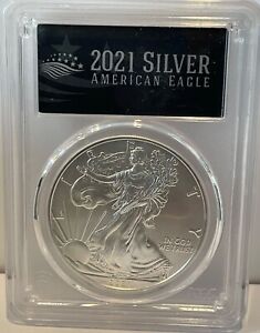 2021 $1 American Silver Eagle PCGS MS70 Type 1 FDOI