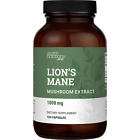 Organic Lion's Mane Mushroom Supplement (1000 mg) - 120 Capsules