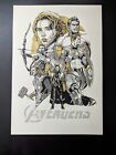 Tyler Stout Avengers Print Gold Limited Edition