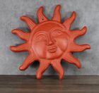 Metal 10in sun face wall hanging decoration