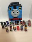 Lot of 17 Thomas the Train and Friends Die Cast Metal Trains With  Carey Case