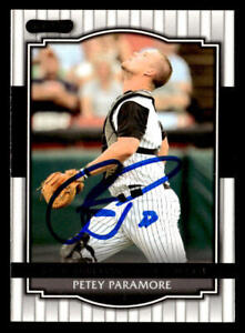 Petey Paramore signed auto 2008 Razor Signature Series #86 card