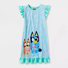 Bluey Nightgown Pajamas Gown Disney Sleep Shirt Girls 4 6 8 10 12 Dog Bingo NWT