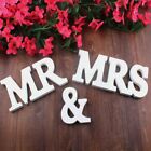 Mr & Mrs Wedding Wooden Sign Wood Letters Décor Decoration Table Top Standing