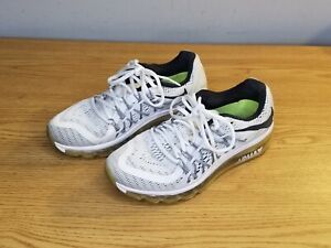 Nike Air Max 2015 Women Size 8.5 White Black Running Shoes Sneakers 698903-101