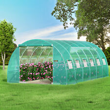 VEVOR Walk-in Greenhouse 20'x10'x7' Hot Planter House Gardening Galvanized Frame