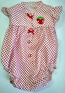 Aston Drake Baby Doll Outfit Jumper will fit My Twinn Strawberry Red Polka Dot
