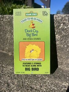 Sesame Street VHS Video Tape Start-to-Read Don’t Cry Big Bird Stories PBS Kids