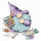 GNOME ACCOUNTANT-Stamping Bella Cling Mount Rubber Stamp Craft-Calculator-Math