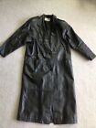 Vintage G-111 Womens Size M Leather Lined Trench Full Length Coat Jacket Korea