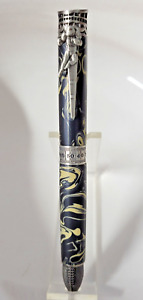 New Orleans Saints Football Ballpoint Pen, Veteran Hand Turned Acrylic/Pewter