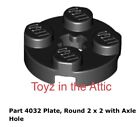 Lego 1x 4032 Black Plate, Round 2 x 2 with Axle Hole Spyrius 6939