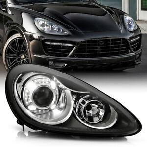 Right Chrome LED DRL Xenon HID Projector Headlight For 2011-2014 Porsche Cayenne