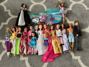 Huge Lot of Dolls Barbie Disney