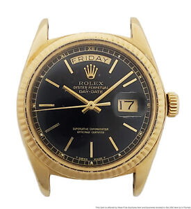 Rolex President 18k Gold Day Date 1803 Vintage Running Mens Wrist Watch