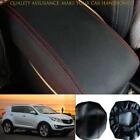 For Kia Sportage R 2011-2016 Black Red Leather Center Console Armrest Lid Cover (For: 2013 Kia Sportage)