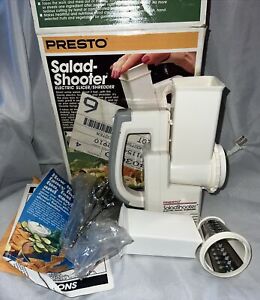 PRESTO Professional Salad Shooter 02970 Electric Slicer Shredder 1990 Complete