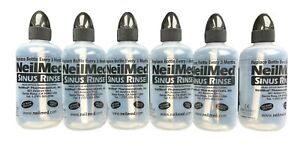 6 NeilMed Sinus Rinse Bottles Refillable 8oz - 240mL Bottle 6 Pack Free Shipping