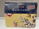 Vintage Ralph Lauren Brooke Floral Yellow Twin Flat Sheet NEW Made in USA