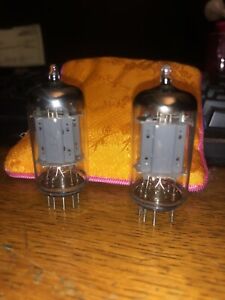 Telefunken ECC83 12AX7 smooth plates Strong matched pair TESTED