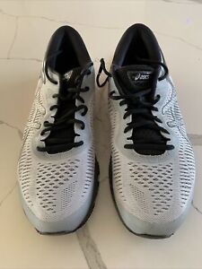 Asics Gel Kayano 25 Running Shoes 1011A019 Mens Size 11.5 Gray Black Orange  EUC