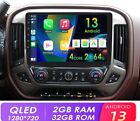 ANDROID 13 CAR RADIO STEREO GPS CARPLAY FOR CHEVROLET SILVERADO GMC SIERRA 2+64G (For: Saturn Outlook)