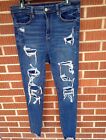 American Eagle Women's Next Level Stretch Super High Rise Jegging Size 10 Jeans.