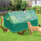 TAUS 7.5x4x4FT Galvanized Raised Garden Bed with Cover Mini Greenhouse Planter