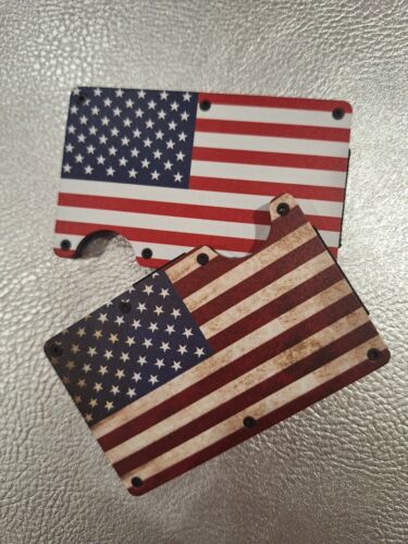 US Flag Minimalist card holder wallet - 2 PACK & BONUS!