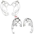 Charm Filigree Fairy Wrap Earrings Jewelry Decor Elf Ear Cuffs Clip-on Earrings