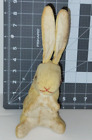 VINTAGE STRAW STUFFED Yellow Rabbit.  (estate)