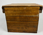 Big Sioux Biscuits Wooden Crate Box Manchester Biscuit Co Sioux Falls SD USA VTG