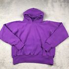 Champion Reverse Weave Warmup Mens L Purple Pullover Hoodie Vintage Made In USA