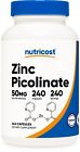 Nutricost Zinc Picolinate 50mg, 240 Vegetarian Capsules