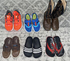 Boys shoes LOT OF 6 Cowboy Boots, Under Armour, Adidas, Sperry’s, Puma Sz 11/12