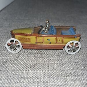 George Fischer Tin Toy Touring Car  Limousine  Vintage Penny Toy Germany