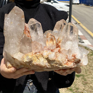 16.66LB Natural Clear Quartz Chakra Reiki Crystal Cluster Gemstone Specimen