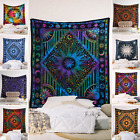 Tapestry Wall Hanging Burning Sun Moon Throw Blanket Boho Tapestries Decor Gift