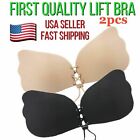 2x Silicone Gel Invisible Bra Self-adhesive Push Up Strapless Backless Stick On